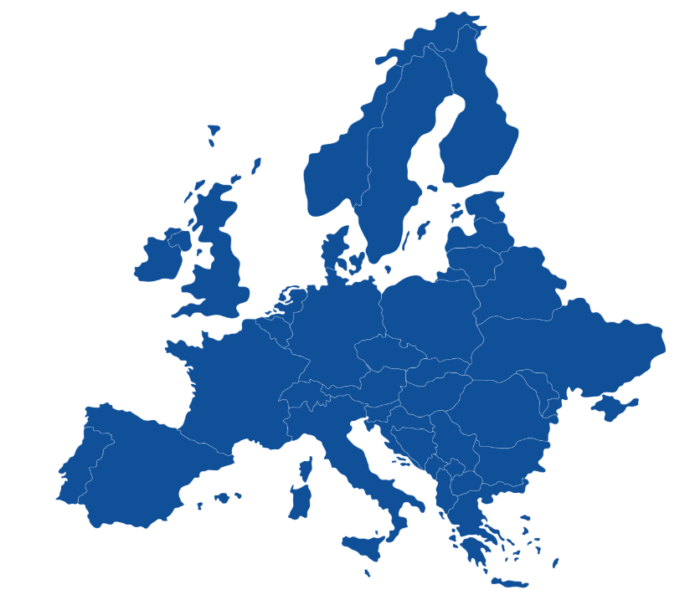 Europe salaries map